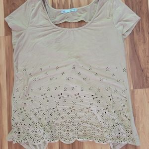 Maurices Suede Style Cutout Top